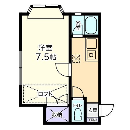 信開セルーラ黒田の物件間取画像